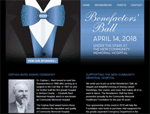 Tablet Screenshot of benefactorsball.org